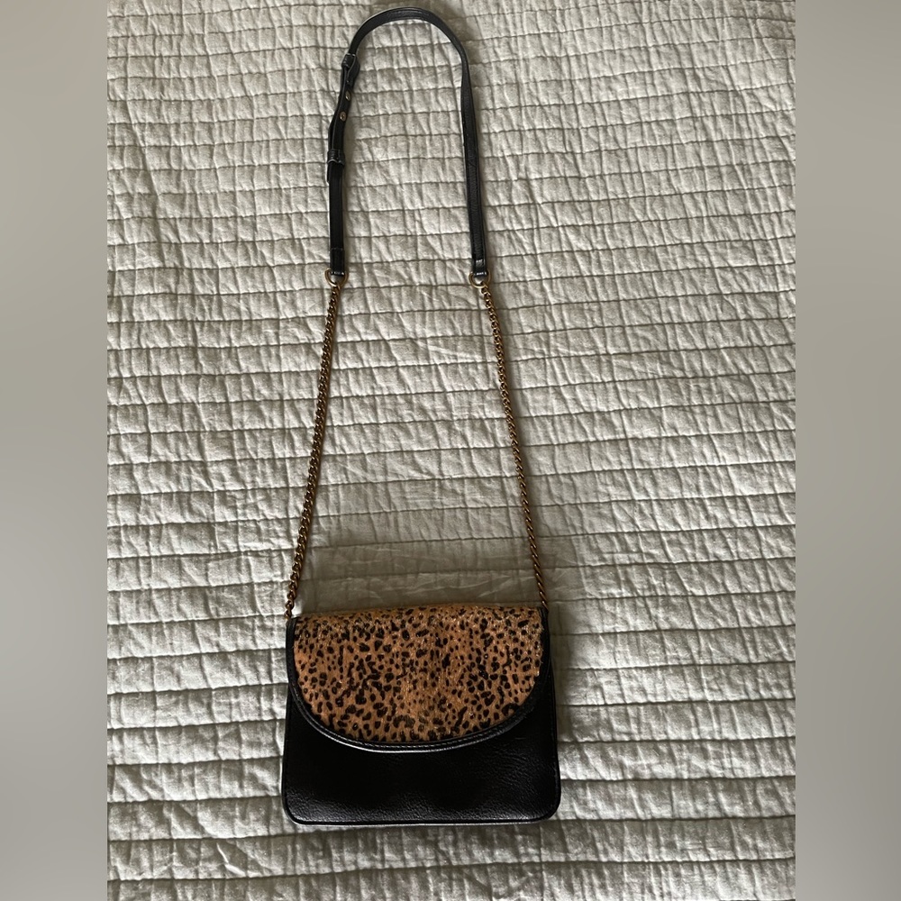 Small American Eagle Leopard Print Crossbody Bag
